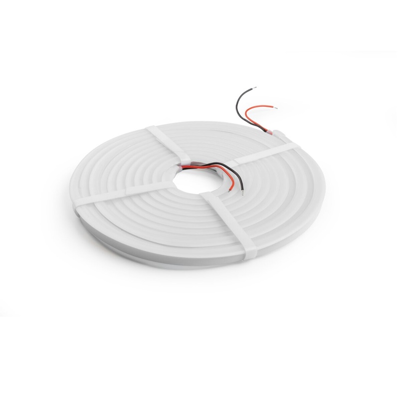 Banda LED NEON FLEX T, 24V, 12W/m, 4000K, lumina neutra, IP65, 6 mm, 5 m