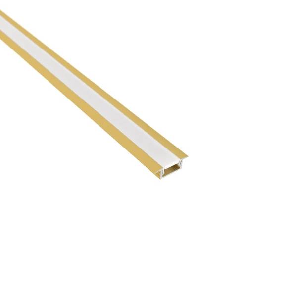 Profil banda led, INLINE MINI XL, cu masca, finisaj Auriu, 2 metri