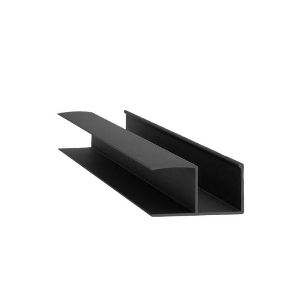 Profil maner pentru dressing, model Y, finisaj negru, 2.5 metri