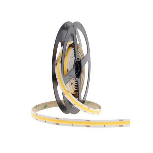Banda LED difuzor continuu / COB 12v 3000k (calda) 12W/M 5m pentru casa si proiecte eficiente