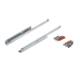 Glisiera TANDEM 270mm, extractie partiala, tip-on, cuplaje incluse, Blum