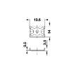 Placuta de fixare PFL otel zincat Hafele 100 set (2)