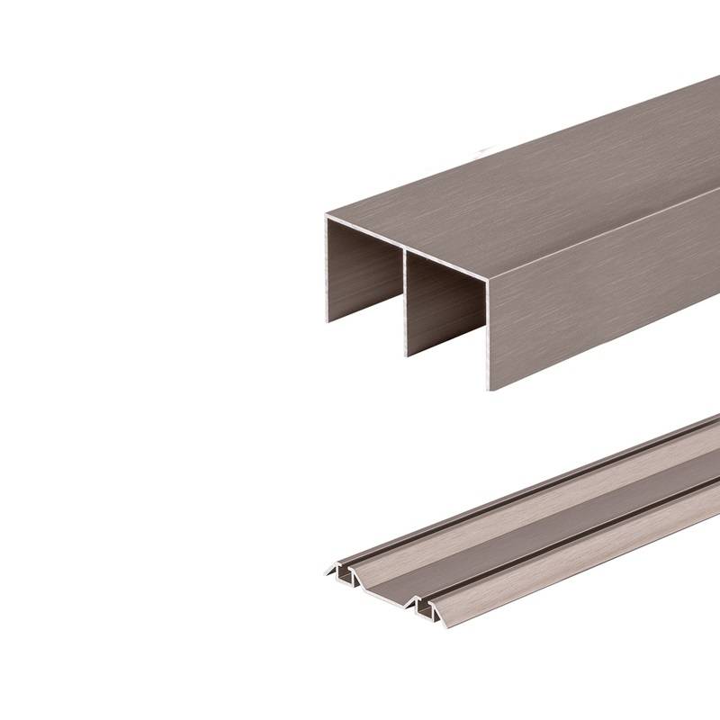 KIT sine pentru dressing, dubla, Adoor, finisaj inox anodizat, 3 metri, Hafele