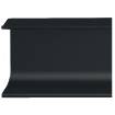 Profil maner orizontal Gola negru mat tip C 3 m