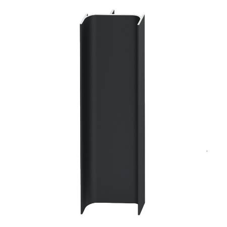 Profil maner vertical Gola negru mat tip C 2.7 m
