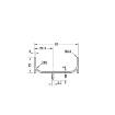 Profil maner vertical Gola negru mat tip C 2.7 m (3)