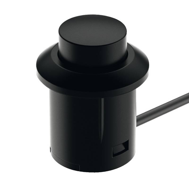 Intrerupator mecanic cu buton Negru Hafele